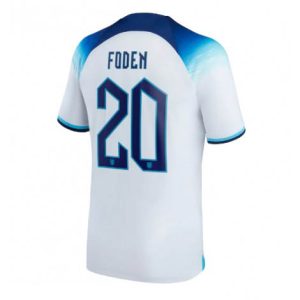 Engeland Phil Foden #20 Thuis tenue Mensen WK 2022 Korte Mouw