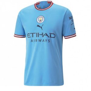 Manchester City Thuis tenue Mensen 2022-23 Korte Mouw