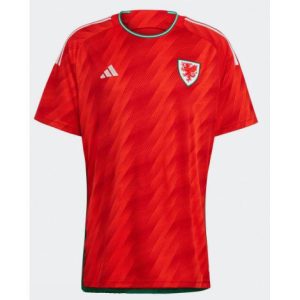 Wales Thuis tenue Mensen WK 2022 Korte Mouw