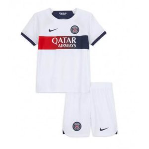 Kids Paris Saint-Germain Uit tenue 2023-24 Korte Mouw (+ Korte broeken)