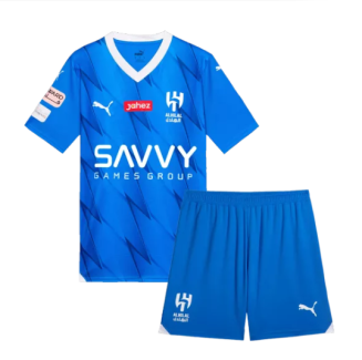 Al-Hilal SFC Thuisshirt 2023-2024 Korte Mouw (+ Korte broeken) Voetbalshirts