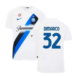 Inter Milan Federico Dimarco #32 Uitshirt 2023-2024 Korte Mouw Voetbalshirts