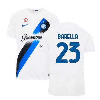 Inter Milan Nicolo Barella #23 Uitshirt 2023-2024 Korte Mouw Voetbalshirts