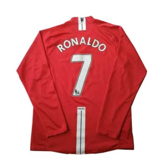 Retro Manchester United Ronaldo #7 2007/08 Thuisshirt Lange Mouwen Voetbalshirts