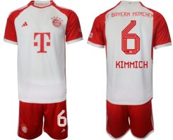 Bayern Munich Joshua Kimmich #6 Thuisshirt 2023/24 Korte Mouw (+ Korte broeken) Voetbalshirts