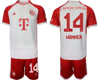 Bayern Munich Paul Wanner #14 Thuisshirt 2023/24 Korte Mouw (+ Korte broeken) Voetbalshirts