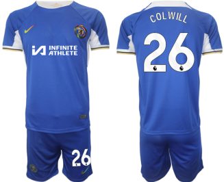 Chelsea Levi Colwill #26 Thuisshirt 2023/24 Korte Mouw (+ Korte broeken) Voetbalshirts