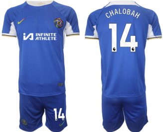 Chelsea Trevoh Chalobah #14 Thuisshirt 2023/24 Korte Mouw (+ Korte broeken) Voetbalshirts