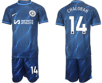 Chelsea Trevoh Chalobah #14 Uitshirt 2023/24 Korte Mouw (+ Korte broeken) Voetbalshirts