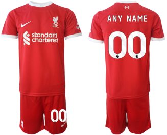 Liverpool Any Name Thuisshirt 2023/24 Korte Mouw (+ Korte broeken) Voetbalshirts