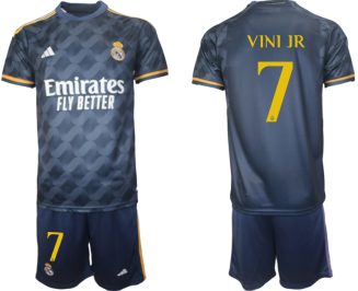 Real Madrid Vini Jr #7 Uitshirt 2023/24 Korte Mouw (+ Korte broeken) Voetbalshirts