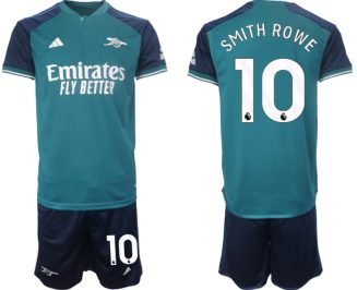 Arsenal Emile Smith Rowe #10 Derde Shirt 2023-24 Mensen Korte Mouw (+ Korte broeken) Voetbalshirts