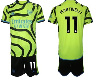 Arsenal Gabriel Martinelli #11 Uitshirt 2023-24 Mensen Korte Mouw (+ Korte broeken) Voetbalshirts