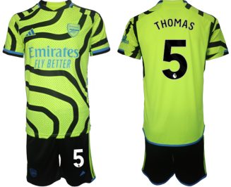 Arsenal Thomas Partey #5 Uitshirt 2023-24 Mensen Korte Mouw (+ Korte broeken) Voetbalshirts