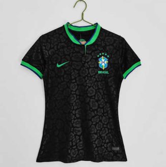 Dames Brazilië 2022/23 Derde Shirt Korte Mouw Klassieke Retro Voetbalshirts