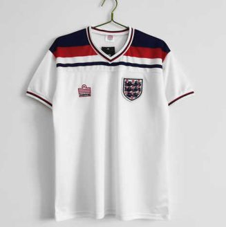 Engeland 1982 Thuis tenue Korte Mouw Klassieke Retro Voetbalshirts