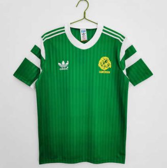 Kameroen 1990 Thuis tenue Korte Mouw Klassieke Retro Voetbalshirts