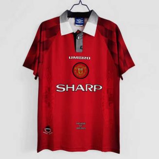 Manchester United 1996/97 Thuis tenue Korte Mouw Klassieke Retro Voetbalshirts