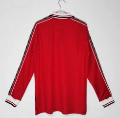 Manchester United 1998/99 Thuis tenue Lange Mouwen Klassieke Retro Voetbalshirts-1