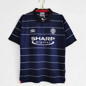 Manchester United 1999/00 Uit tenue Korte Mouw Klassieke Retro Voetbalshirts