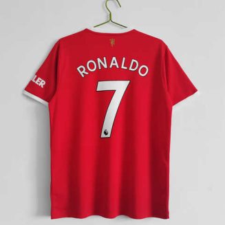 Manchester United 2021/22 Cristiano Ronaldo #7 Thuis tenue Korte Mouw Klassieke Retro Voetbalshirts