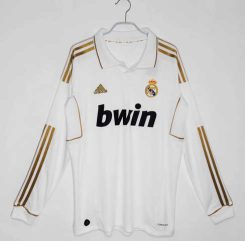 Real Madrid 2011/12 Thuis tenue Lange Mouwen Klassieke Retro Voetbalshirts