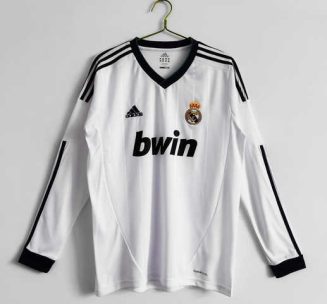 Real Madrid 2012/13 Thuis tenue Lange Mouwen Klassieke Retro Voetbalshirts