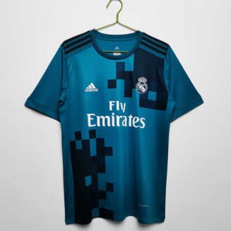 Real Madrid 2017/18 Derde tenue Korte Mouw Klassieke Retro Voetbalshirts