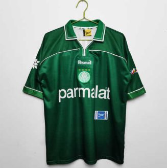 SE Palmeiras 1999 Thuis tenue Korte Mouw Klassieke Retro Voetbalshirts
