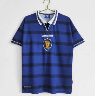 Schotland 1998/00 Thuis tenue Korte Mouw Klassieke Retro Voetbalshirts