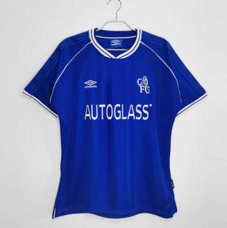 Chelsea 1999/01 Thuisshirt Korte Mouw Klassieke Retro Voetbalshirts