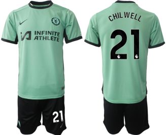 Chelsea Ben Chilwell #21 Derde Shirt 2023-24 Mensen Korte Mouw (+ Korte broeken) Voetbalshirts