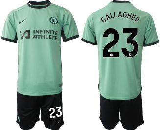Chelsea Conor Gallagher #23 Derde Shirt 2023-24 Mensen Korte Mouw (+ Korte broeken) Voetbalshirts