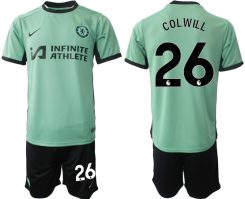 Chelsea Levi Colwill #26 Derde Shirt 2023-24 Mensen Korte Mouw (+ Korte broeken) Voetbalshirts