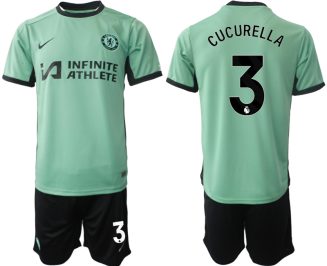 Chelsea Marc Cucurella #3 Derde Shirt 2023-24 Mensen Korte Mouw (+ Korte broeken) Voetbalshirts