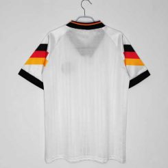 Duitsland 1992 Thuisshirt Korte Mouw Klassieke Retro Voetbalshirts-1