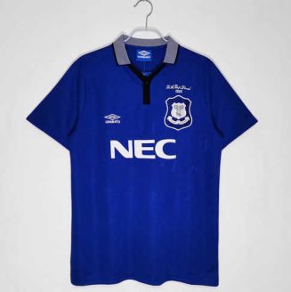 Everton 1995 Thuisshirt Korte Mouw Klassieke Retro Voetbalshirts