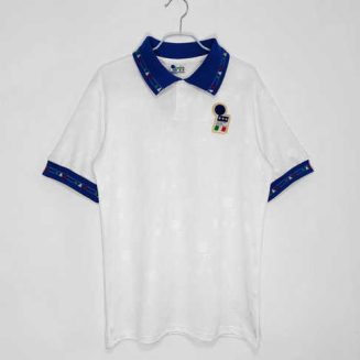 Italië 1994 Uitshirt Korte Mouw Klassieke Retro Voetbalshirts