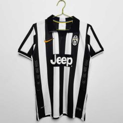 Juventus 2014/15 Thuisshirt Korte Mouw Klassieke Retro Voetbalshirts