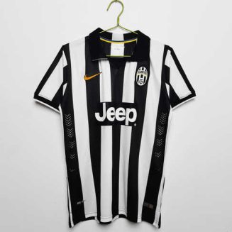 Juventus 2014/15 Thuisshirt Korte Mouw Klassieke Retro Voetbalshirts