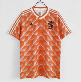 Nederland 1988 Thuisshirt Korte Mouw Klassieke Retro Voetbalshirts