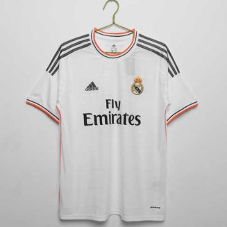 Real Madrid 2013/14 Thuisshirt Korte Mouw Klassieke Retro Voetbalshirts