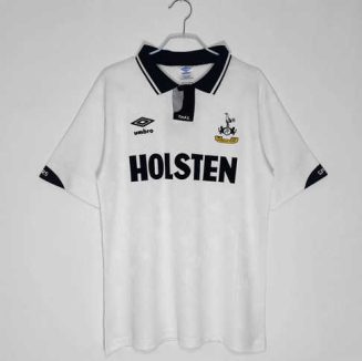 Tottenham Hotspur 1991/93 Thuisshirt Korte Mouw Klassieke Retro Voetbalshirts