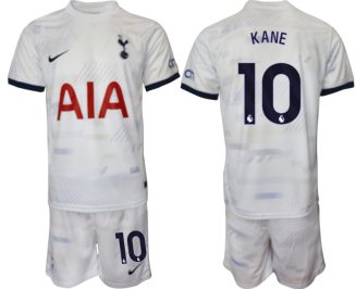 Tottenham Hotspur Harry Kane #10 Thuisshirt 2023-24 Mensen Korte Mouw (+ Korte broeken) Voetbalshirts