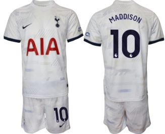 Tottenham Hotspur James Maddison #10 Thuisshirt 2023-24 Mensen Korte Mouw (+ Korte broeken) Voetbalshirts