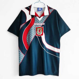 Wales 1994/95 Uitshirt Korte Mouw Klassieke Retro Voetbalshirts