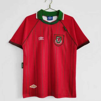 Wales 1994/96 Thuisshirt Korte Mouw Klassieke Retro Voetbalshirts
