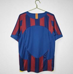 Barcelona 2005/06 Thuisshirt Korte Mouw Klassieke Retro Voetbalshirts-1