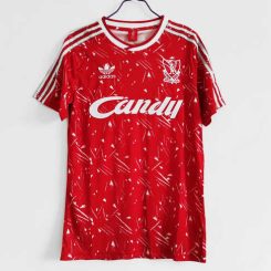 Liverpool 1989/91 Thuisshirt Korte Mouw Klassieke Retro Voetbalshirts