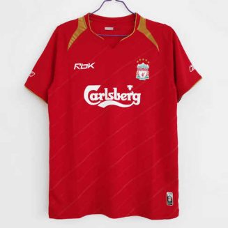 Liverpool 2005/06 Thuisshirt Korte Mouw Klassieke Retro Voetbalshirts